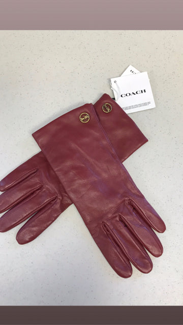 Coach Ladies Leather hotsell Gloves