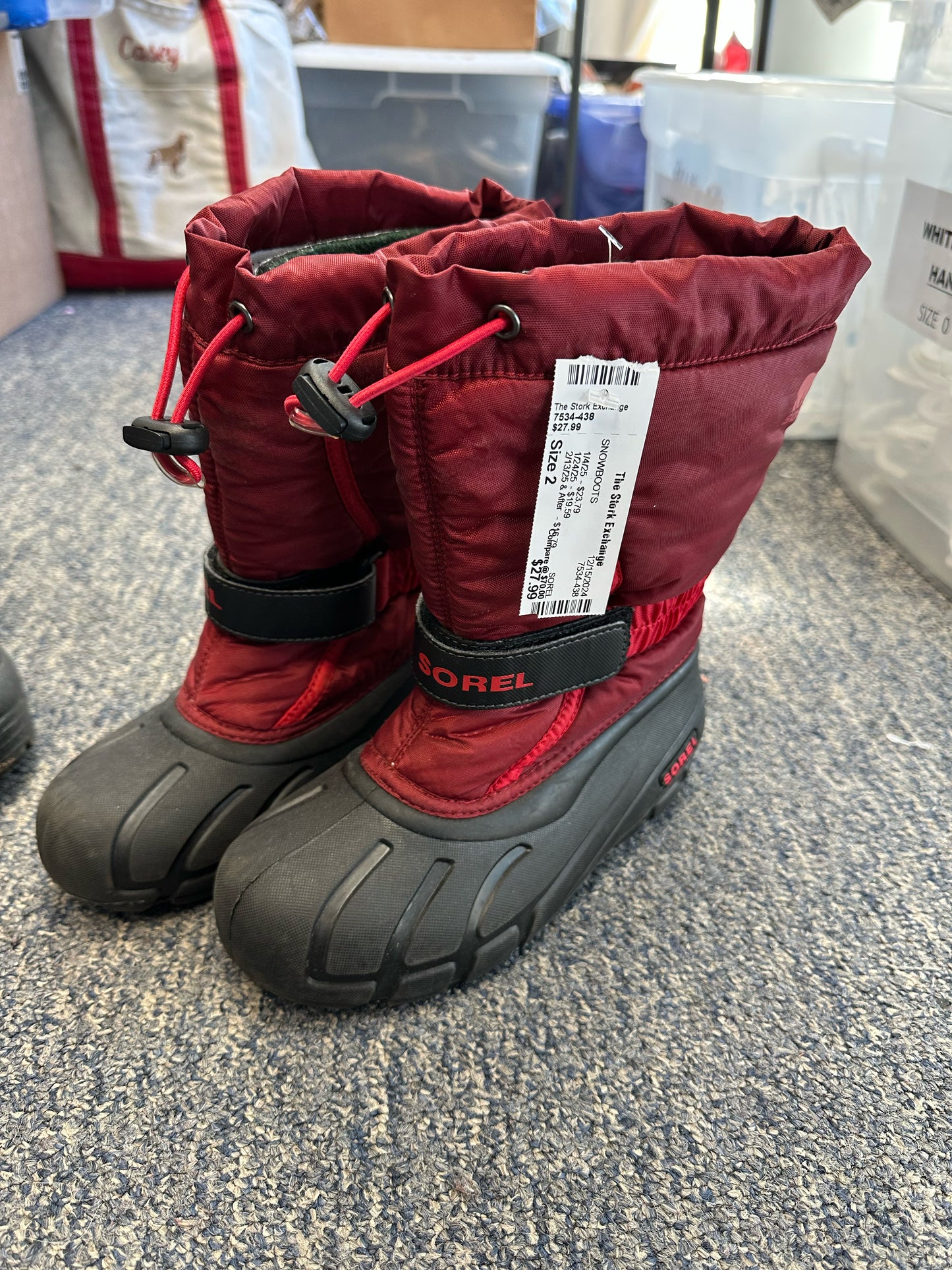 SOREL Size 2 SNOWBOOTS