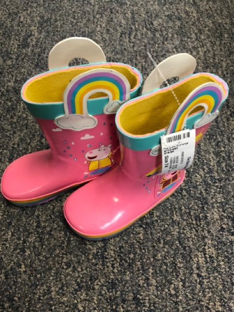 PEPPA PIG Size 7-8 RAIN BOOTS