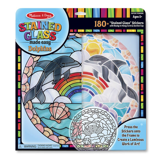 MELISSA & DOUG STAINED GLASS DOLPHINS